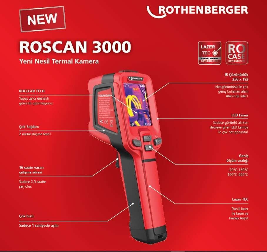 Rothenberger Roscan 3000 Termal Kamera