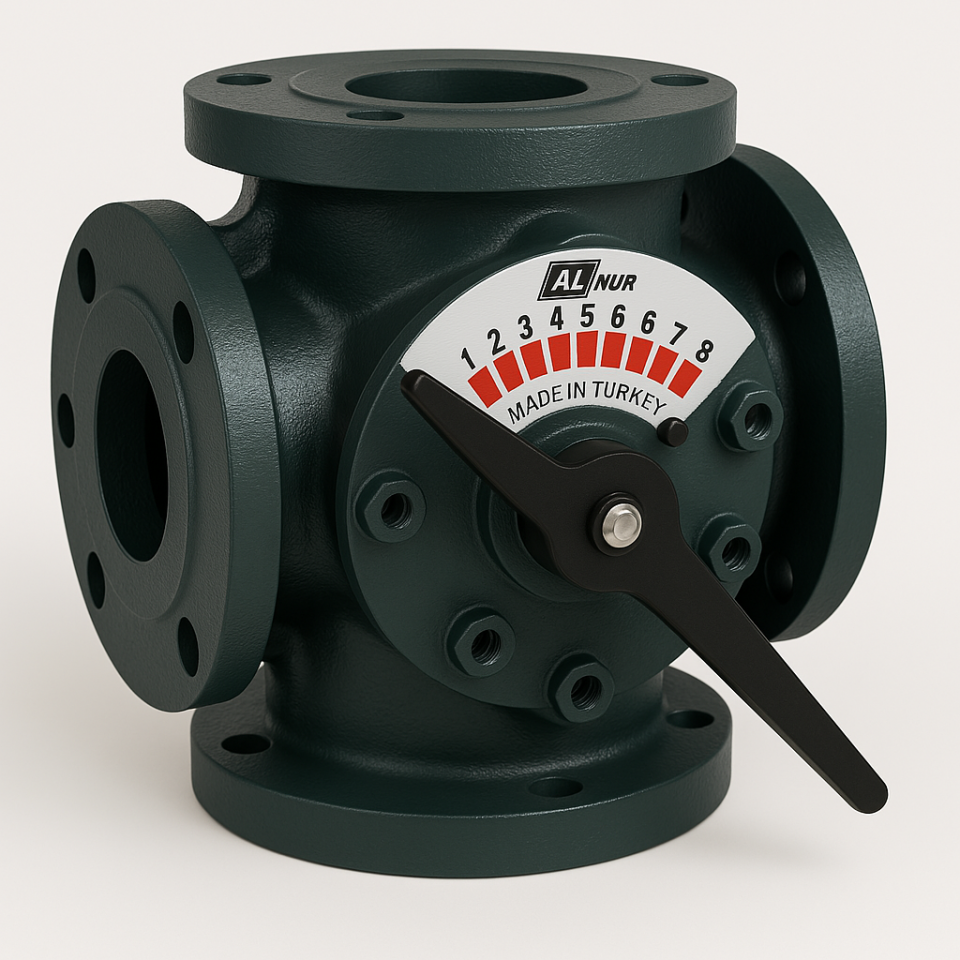 Alnur PN6 DN100 Dört Yollu Vana