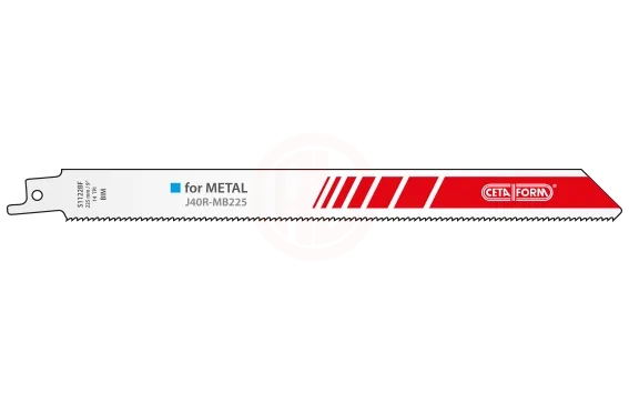 Ceta Form Tilki Kuyruğu Bıçağı / Metal Için J40R-MB225