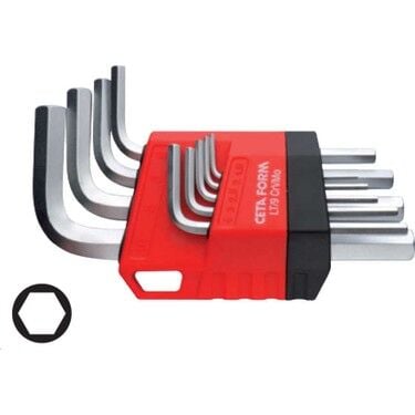 Ceta Form Lt/9 9 Parça L Allen Anahtar Takımı Kısa-Nikel Kaplı