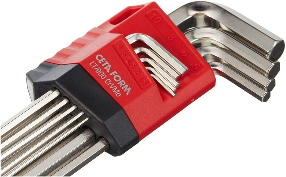 Ceta Form Lt/9 9 Parça L Allen Anahtar Takımı Kısa-Nikel Kaplı