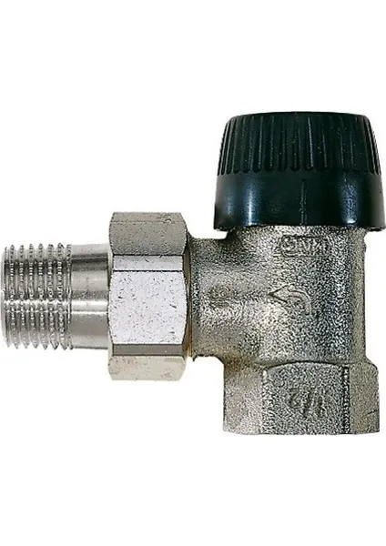Honeywell V2021EBB15 Termostatik Vana Gövdesi 1/2' (Köşe Tip)+ Honeywell T9001W0 Termostatik Kafa - (Beyaz Izgaralı)